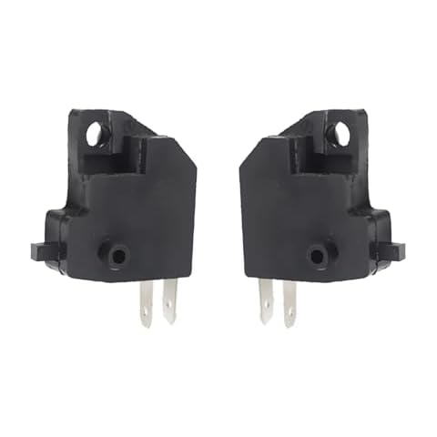 Sodcay 2 PCS Motorcycle Right Brake Light Switch, Right Front Hydraulic Brake Master Cylinder Light Stop Switch Kit, Handlebar Awitch Replacement, Universal for Motorcycles Off-Road Vehicles (Black) Cover