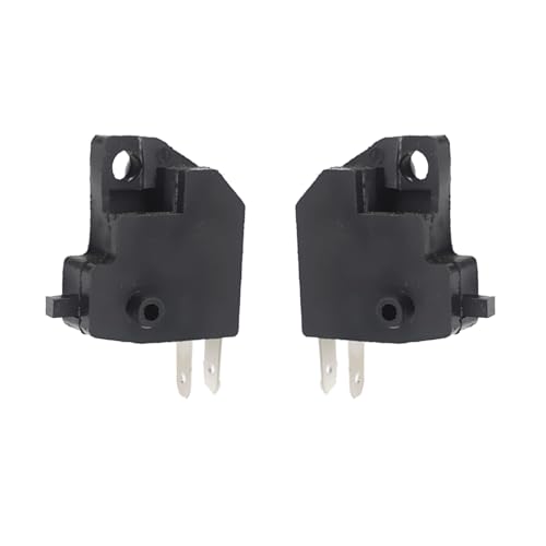 Sodcay 2 PCS Motorcycle Right Brake Light Switch, Right Front Hydraulic Brake Master Cylinder Light Stop Switch Kit, Handlebar Awitch Replacement, Universal for Motorcycles Off-Road Vehicles (Black)