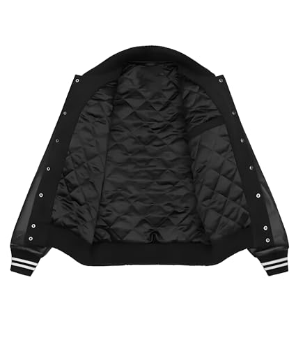 Generic Billionaire Boys Club Varsity Jacket Pure Leather Sleeves & Wool Body Letterman3