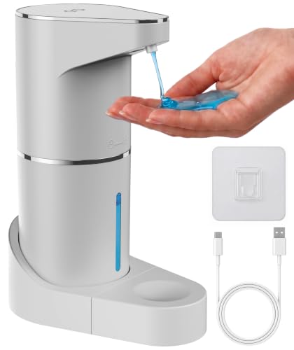 Image of Everlasting Comfort Automatic Soap Dispenser - Touchless Wall Mounted No Drip Lotion, Hand Soap, Shower Gel, Dish Soaps Dispenser, 3 Level Output Motion Sensor for Bathroom & Kitchen Use (350ml /12 oz)