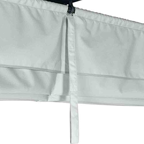 Dach zu Pavillon Sky 3x4 m hellgrau