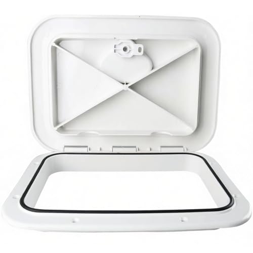 YaeMarine Marine Boat Deck Access Hatch & Lid Boat Marine Caravan RV White, 10-5/8
