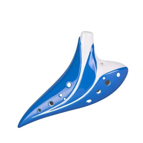 Ocarina ténor 12 trous Do bleu de haute précision avec un son pur et cristallin