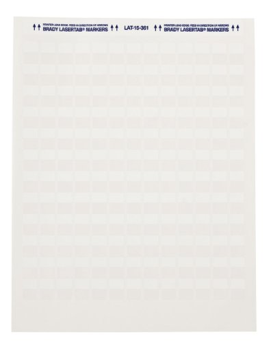 Étiquettes auto-laminées Brady LAT-55-361-1 lot de 1000 pièces en polyester B-361B blanc