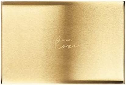 Plateau de vanité en or pour sublimer votre coiffeuse et vos bijoux