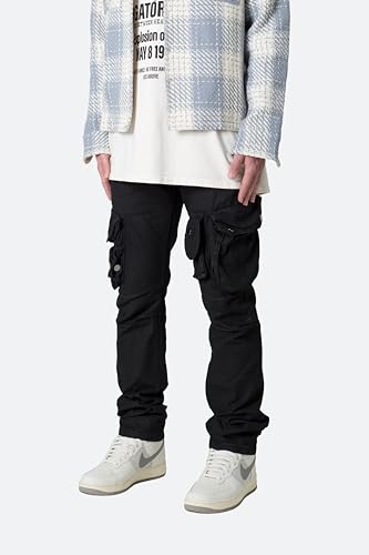 mnml Men's Waxed Denim Cargo Pants3