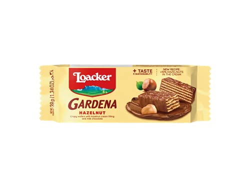 Loacker Gardena Milk Chocolate Coated Wafers With Hazelnut Cream 38g