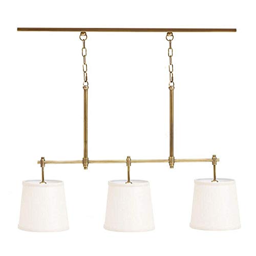 Lustre tout en cuivre américain et élégance chic à 3 têtes pour votre salon