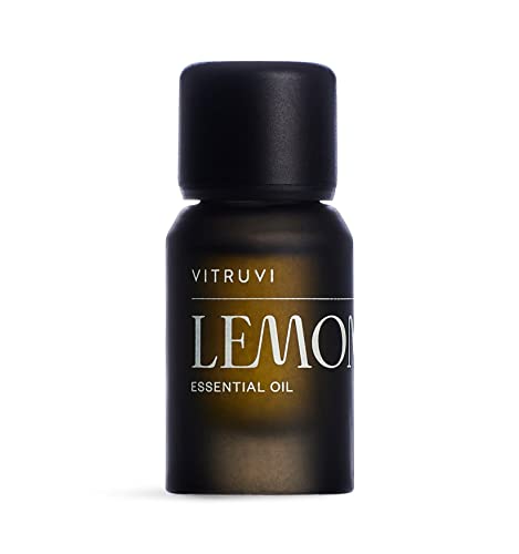 Vitruvi Organic Lemon, 100% Pure Premium Essential Oil (0.3 Fl.oz) #TOP3