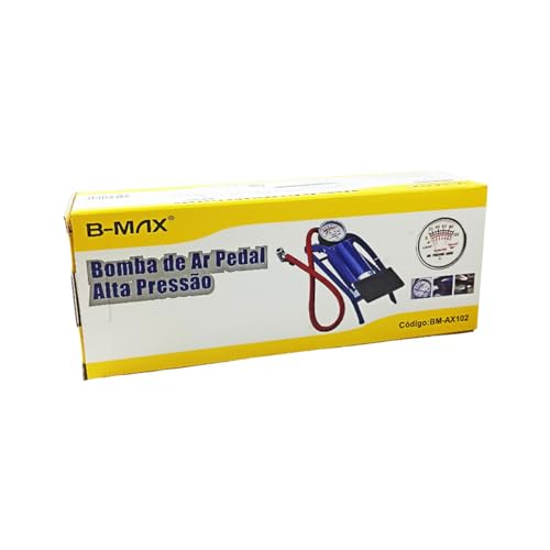 Bomba De Ar Pedal Alta Pressão Pneu Moto Bicicleta Colchão