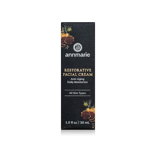 Annmarie Restorative Facial Cream – Luxurious Moisturizer for All Skin Types – Firms, Tones & Rejuvenates with Reishi, Collagen Pre-Peptides, Lingonberry Stem Cells & Ceramides (1.7 oz)