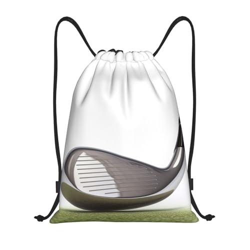 Golf Club Drawstring Backpack Waterproof String Bag Cinch Bags Portable Gym Bag for Women Men