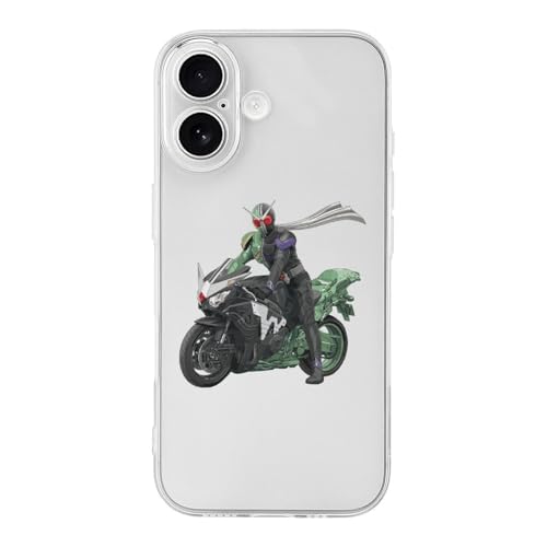 iPhone17用ケース 仮面ライダーW アイフォン17用ケース TPU スマホケース 透明シェル 軽量 耐久性 おしゃれ ワイヤレス充電対応