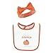 Hudson Baby Unisex Baby Cotton Bib and Headband or Caps Set, Pink Cutest Pumpkin, One Size