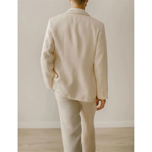 Men Suit Jacket Vest Pants Business Banquet Wedding Fashion Slim Fit 3-Piece Light Green2