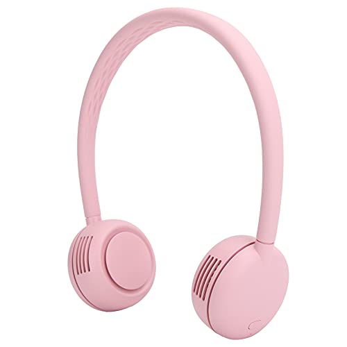 Ventilador de cuello rosa con USB y 3 velocidades ajustables 5