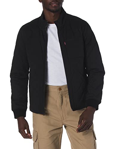 Levi's Men's Cotton Canvas Diamond Quilted Hunting Jacket, Black, Small Levi's Men's Cotton Canvas Diamond Quilted Hunting Jacket, Black, Small