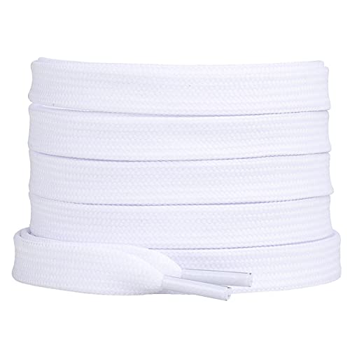 Image of Booyckiy 2 Pairs 2 /5 inch Flat Shoe Laces for Sneakers 31 Colors Shoelaces in 27 inch-72 inch