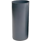 Rubbermaid FG355200 Gray 22 Gallon LLDPE Rigid Liner with Rim for Indoor and Smoking Management...