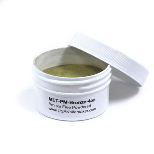 Premium Bronze Powder for Cold Casting Sculptures - High-Grade 350 Mesh with Screw Top Packaging | Casting Powder Ideal for Home and Office Décor - 4oz- Made in The USA