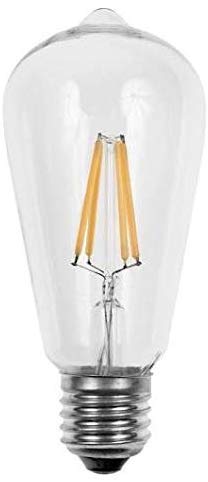 VRCT 4Watt Edison Style Vintage LED Filament Light Bulb, 3000K Warm White 600LM, E27 Screw Lamp