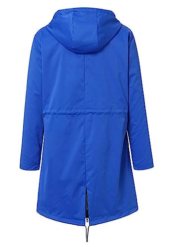 Trench Coat Women Waterproof Hooded Windbreaker Lightweight Full-Zip Jacket Coat Casual Solid Color Raincoat2