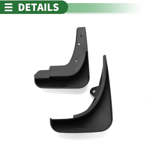Image of Motoforti Mud Flap Splash Guard Mud Guard for Audi A3 Hatchback 2007-2013 Plastic W /Mount Accessories Black