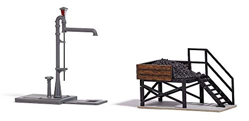 Busch 12378 décor réseau ferroviaire H0 grue à eau et bac à charbon mini