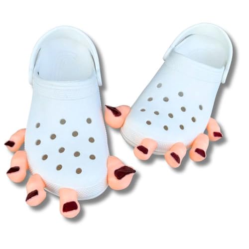 Funny Fake Toes Shoe Charms for Crocs (M7-8-9)