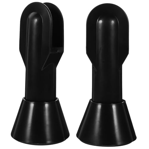 Happyyami Restroom Partition Accessories 2pcs Toilet Partition Stand Sturdy Stable Plastic Feet Non-Slip Coating