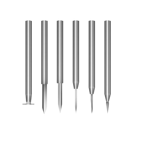 Image of Serplex 6Pcs Stainless Steel Wood Carving Bits, 2.35mm Shank