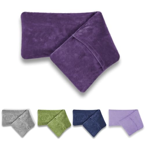 Microwave Heat Pad with Washable Cover| Heat Packs for Relaxation | Wheat Bags Microwavable for Pain Relief in Muscles, Joints & Cramps 44×13.5cm | Soft Weighted Neck Warmer for Hot/Cold Compress