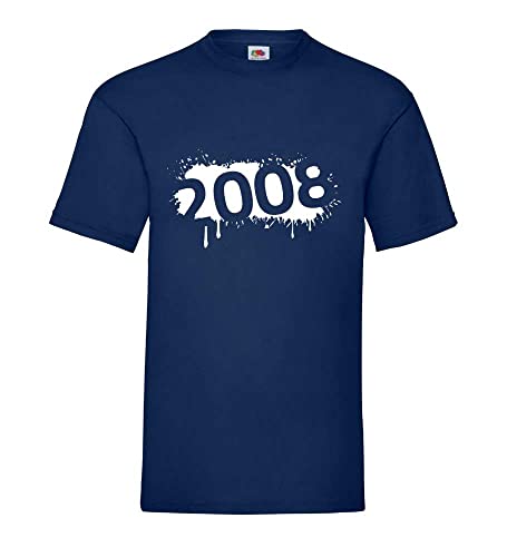 T-shirt pour homme bleu marine 2008 Farbklecks idéal pour vos weekends