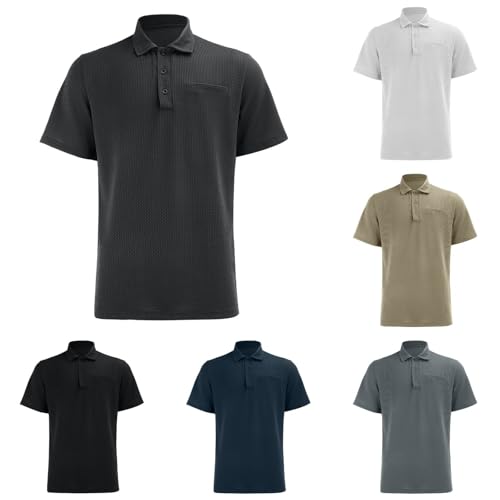 Breeze Polo Shirts Camisas Polo para Hombre Color Negro Talla Large