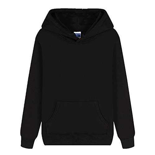 Preisvergleich Produktbild Herren-Kapuzenpullover, Rundhalsausschnitt Gr. XXXL, Schwarz