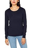 esprit strickpullover grau Unifarbener Pullover aus glattem Feinstrick mit Rundhalsausschnitt und schmalen Rippbündchen am Ärmel und am Saum