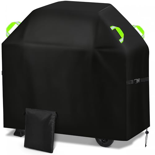 Gucass Copertura Barbecue Da Esterno, 420D Oxford Telo Copri Barbecue Impermeabile 145x60x120cm, Resistente Coperchio per BBQ Grill da Esterno, Anti Polvere Neve Pioggia Sole Raggi UV
