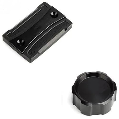 Tapa de depósito de líquido de frenos delantera y trasera protectora negra para XSR700