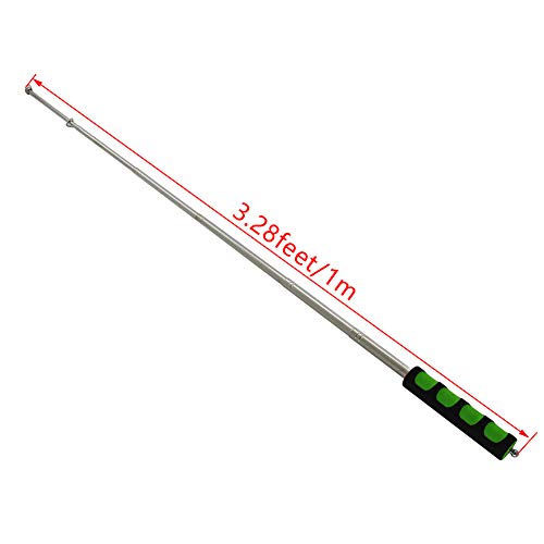 Image of Othmro 1Pcs Hollow Telescopic Teachers Pointer, Teaching Pointer Stick for Classroom, Metal Hand Retractable Pointer Extended Length 55.1 inch, Handheld Presenter Whiteboard Pointer (Green)