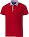 Produktbild Franco Bettoni Poloshirt Herren aus 100% Baumwolle, T-Shirt Herren mit Hemdkragen, Polohemd Kurzarm mit Brusttasche, Elegantes Polo für Männer, Rot, Gr. 52