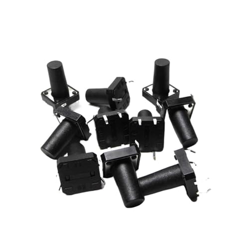 Interrupteur tactile 4 broches 12x12x19mm en cuivre pour circuits imprimés