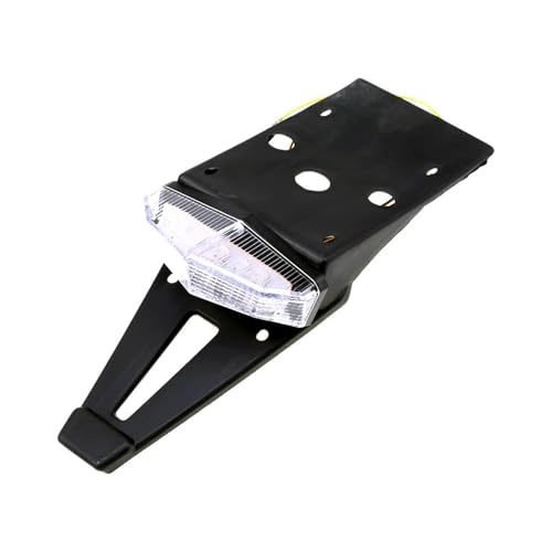 Feu arrière moto LED universel 12V à forte luminosité avec support de plaque tout-terrain