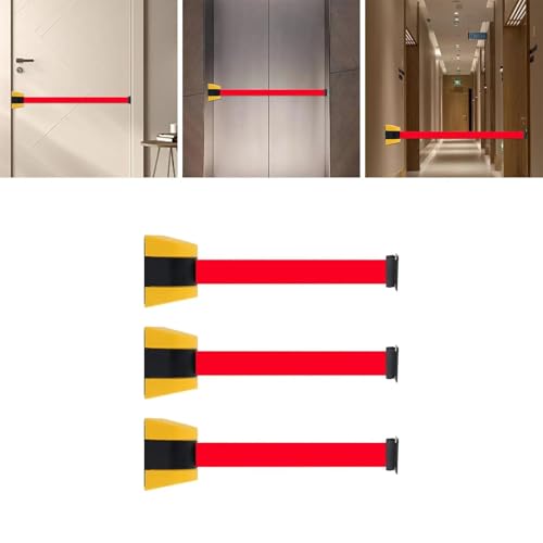 Ceinture rétractable à fixation murale pour bloquer les accès interdits - 2