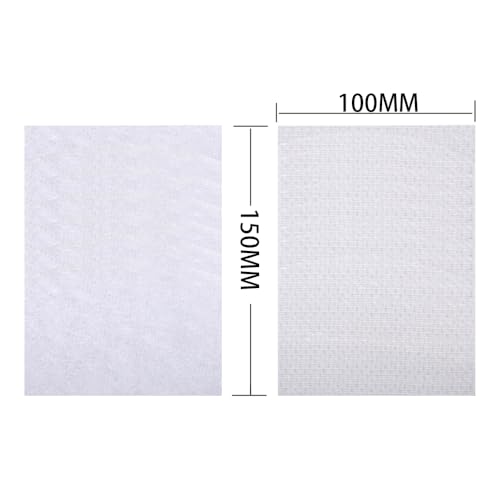 Image of Melsan 4x6 Inch Hook and Loop Tape Heavy Duty - 4 Sets - Strong Back Adhesive Fastener for Home Office Indoor Outdoor Use - Instead of Holes and Screws, White