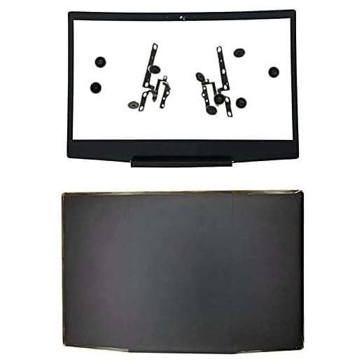 Capa preta de substituição para DELL Inspiron G3 15 3590 LCD tampa traseira superior e moldura frontal e dobradiças