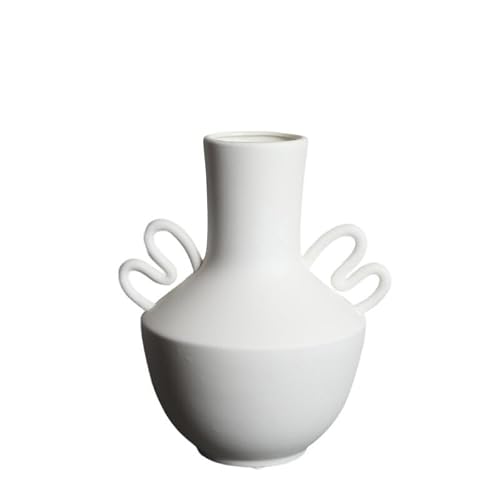 EINES White Ceramic Vase Living Room Dry Flower Arrangement Ornaments