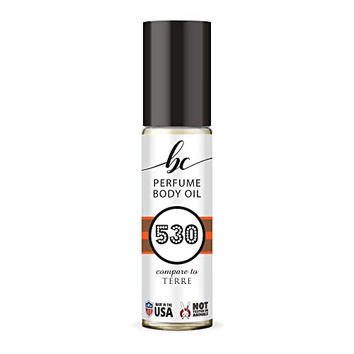 BIOCURA BC Perfume 530 Inspired by Terre For Men Replica Fragrance Body Oil Dupes Alcohol-Free Sample Travel Size Concentrated Long Lasting Roll-On 0.3 Fl Oz/10ml