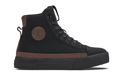 Image of CALTO Men's Invisible Height Increasing Elevator Shoes - Zip-up Cap Toe High Top Sneaker Boots - 2.4 Inches Taller