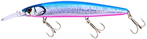 JACKALL 128S-LB Big Backer Gulf Minnow, Blue Pin