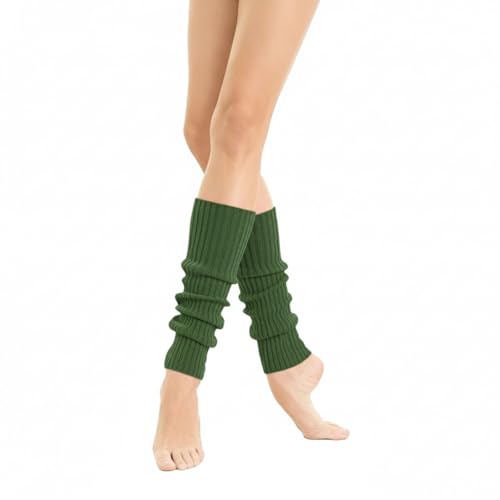 Image of v28 Women Warm Leg Warmers 80s Retro Party Costume Knit Ballet Neon Long Socks